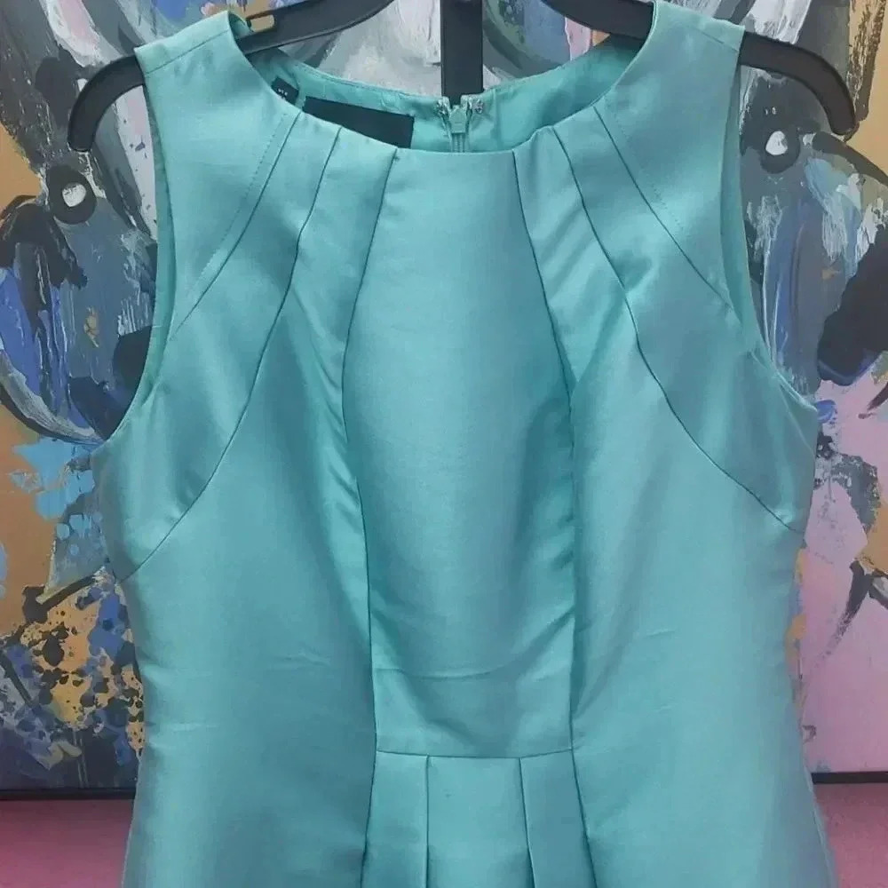 👗 Carlisle Solstice Aqua Teal Dress - Picture 3 of 7